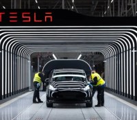 Photo de la Gigafactory de Berlin // Source : Tesla