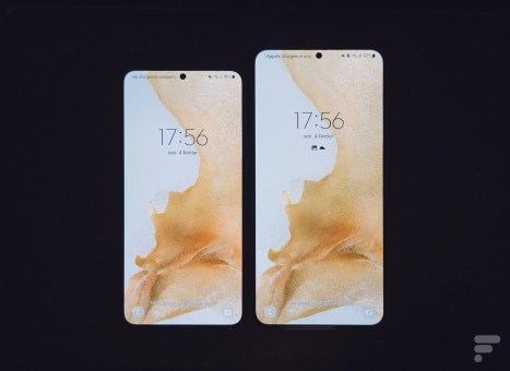 La différence de taille entre le S22 et le S22 Plus est flagrante. // Source : Frandroid