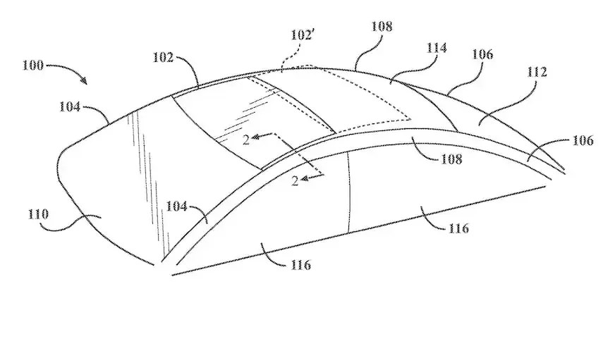 Apple car toit ouvrant brevet