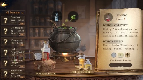 Pas de jeu Harry Potter sans potions à concocter // Source : Warner Bros Games