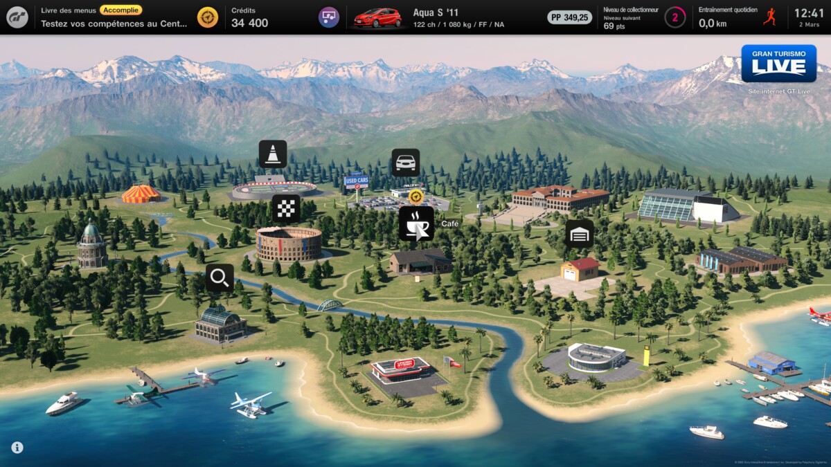 Gran Turismo 7 carte monde