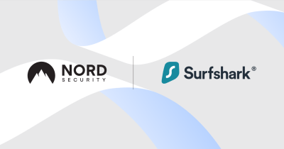 Logos Nord Security et Surfshark