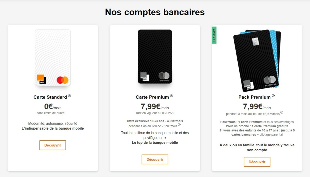 7 (seven!) bank cards for €7.99/month: the unbeatable offer from Orange Bank