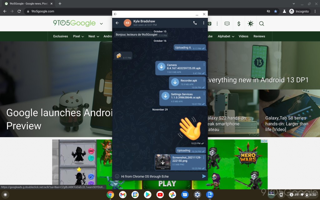 pixel-cross-device-streaming-chrome-os-telegram