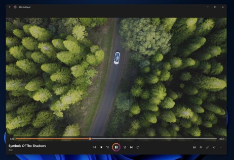 Le nouveau lecteur média sur Windows 11. // Source : Windows