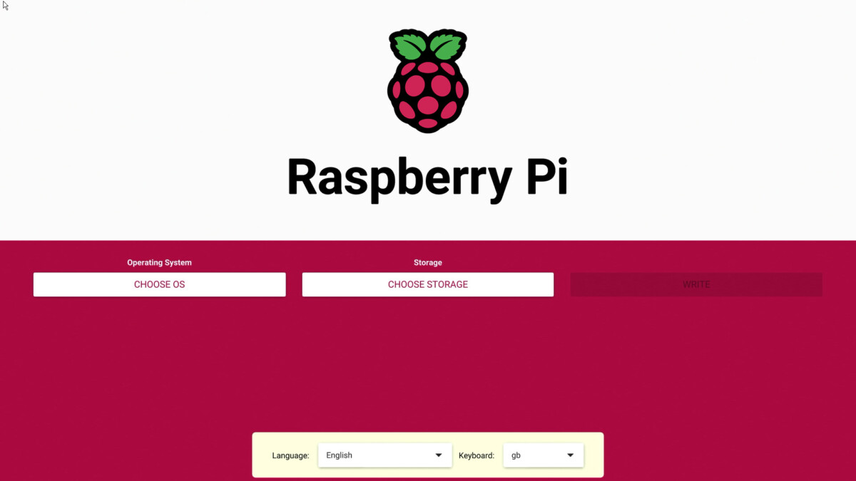 Raspberry Pi Imager sur Raspberry Pi