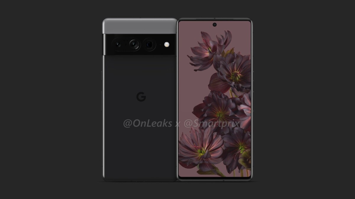 Rendu du Google Pixel 7 Pro