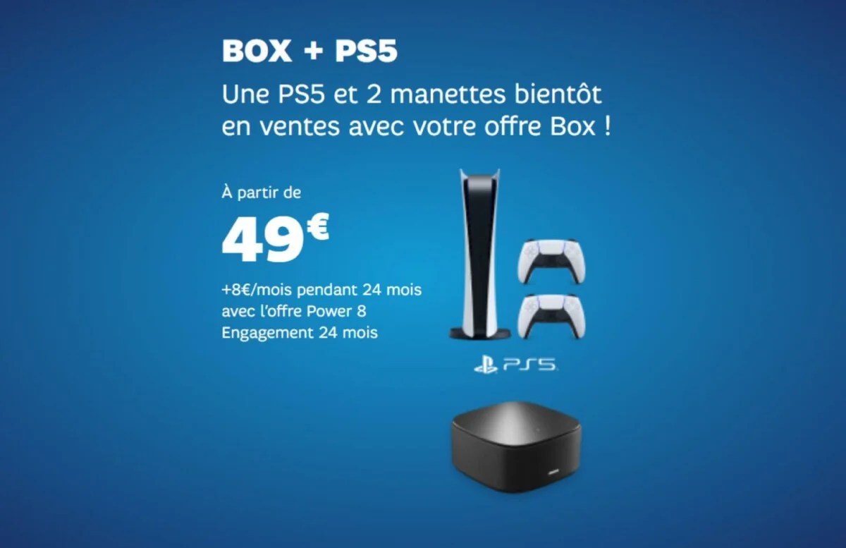 Impossible d&rsquo;obtenir une PS5 ? SFR a la solution avec cette offre console + Box fibre