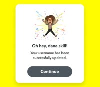 Changement du nom d'utilisateur sur Snapchat // Source : Snapchat
