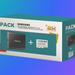 SSD Externe Samsung  T7 1 To + carte Micro SD 64 Go Evo Plus