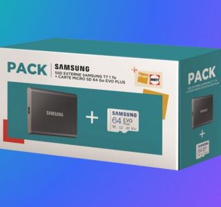 La Fnac propose l’excellent SSD Samsung T7 dans un pack remisé à -25 %
