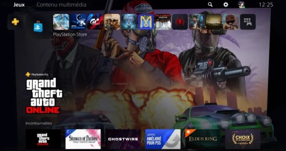 14 jeux et applications peuvent désormais s'afficher sur l'accueil de la PS5 // Source : Frandroid