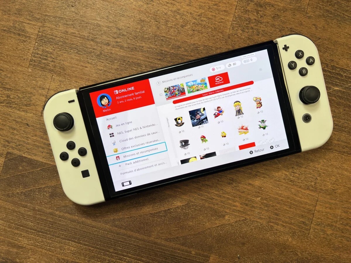 Nintendo Switch Online les récompenses