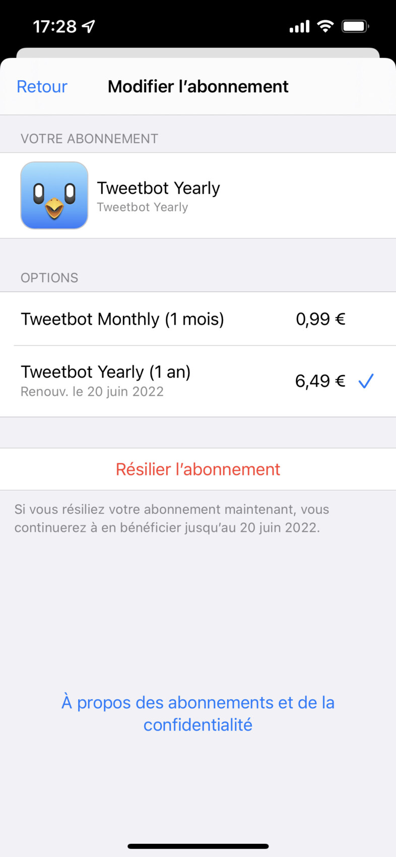 Comment résilier un abonnement via l&rsquo;App Store