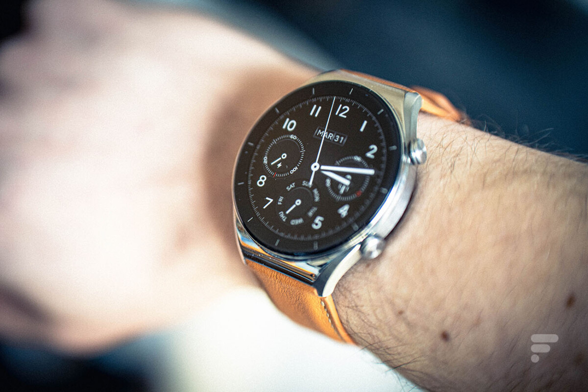 The Xiaomi Watch S1 on the wrist