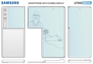 Samsung imagine un smartphone pliable avec un volet latéral