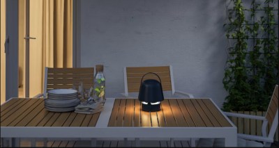 La lampe enceinte Bluetooth Vappeby va illuminer vos soirées en musique // Source : IKEA