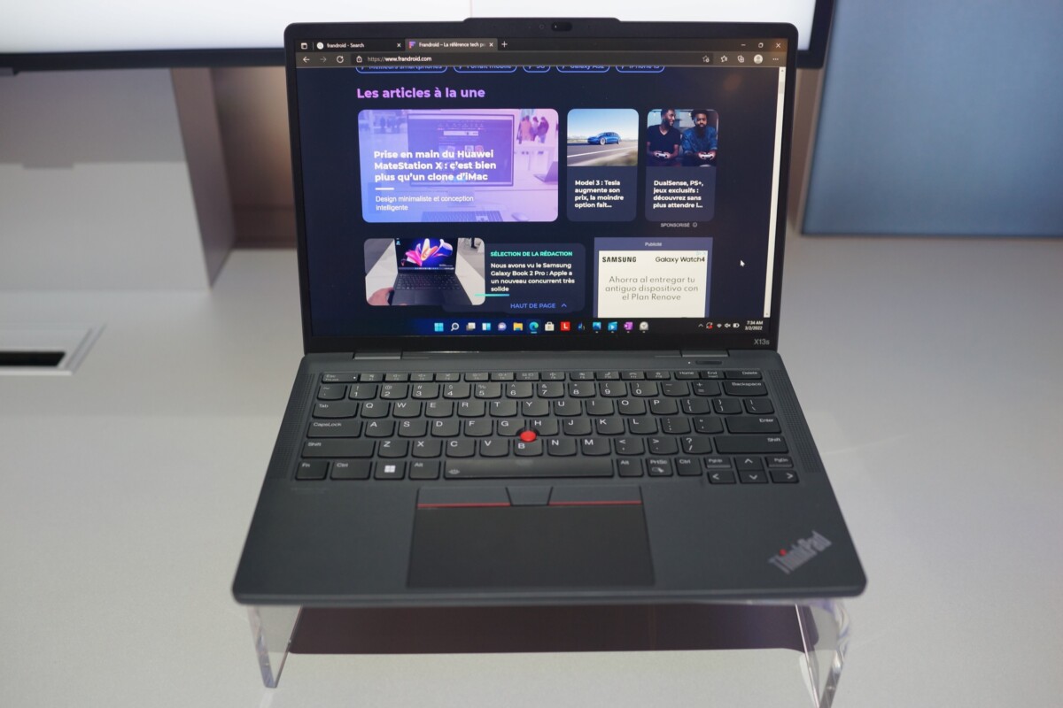 Lenovo ThinkPad X13s – MWC 2022 – Frandroid – DSC01629