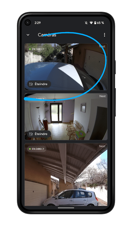 Nest Cam avec projecteur - Application Google Home (10)