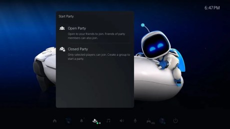 Les Partys peuvent être ouvertes ou fermées sur PS4 et PS5 // Source : Sony