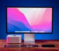 Le Mac Studio aux côtés du Studio Display, du clavier Magic Keyboard avec Touch ID et du trackpad Apple // Source : FRANDROID - Robin WYCKE Le Mac Studio aux côtés du Studio Display, du clavier Magic Keyboard avec Touch ID et du trackpad Apple // Source : FRANDROID - Robin WYCKE