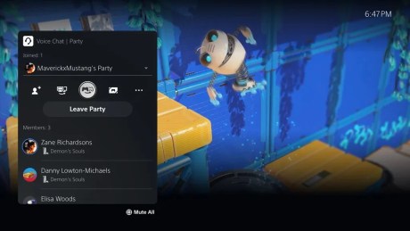 Une icône permet de lancer le partage de jeu sans avoir à lancer le partage d'écran auparavant // Source : Sony