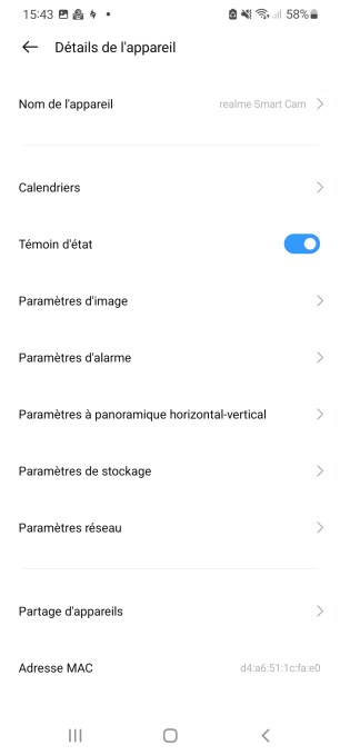 Le menu des Paramètres ne donne au final accès qu'à peu de fonctions supplémentaires // Source : Yazid Amer - Frandroid
