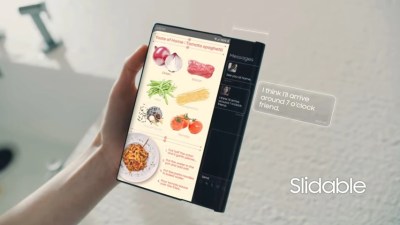 Un concept de smartphone enroulable // Source : Samsung