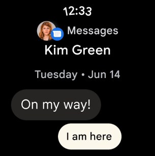 Google Messages sur Wear OS 3.0 // Source : Wear OS