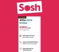 Sosh forfait 40 Go