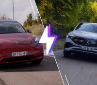 Tesla Model Y vs Mercedes EQB // Source : Frandroid