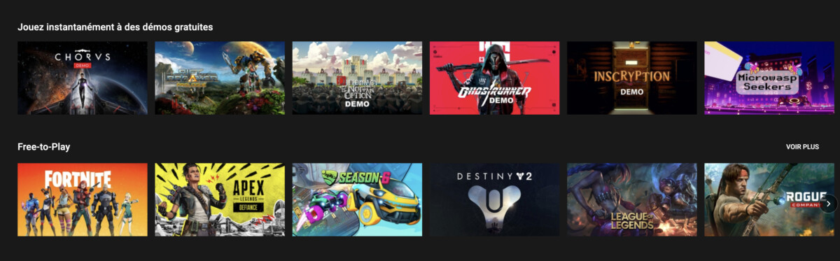 GeForce Now : vous pouvez essayer des démos de jeux gratuites en un clic
