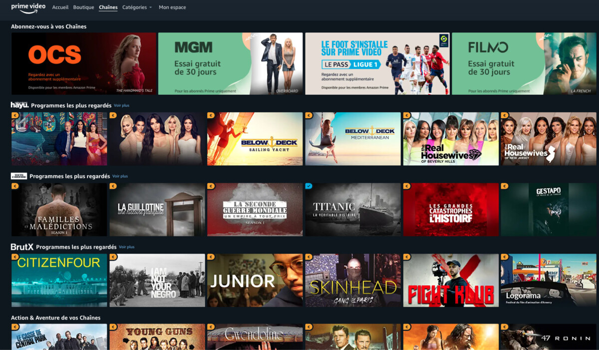 The Prime Video Channels space continues to grow