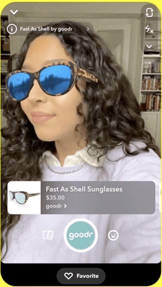 Vous pouvez essayer les lunettes qui vous plaisent // Source : Snap