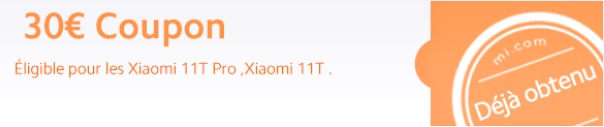 coupon XFF pour 11T Pro