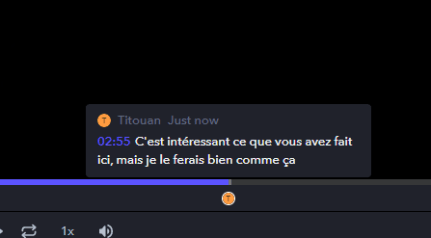 Le commentaire est directement lié à l'endroit de la vidéo qu'on souhaite modifier. // Source : Frandroid