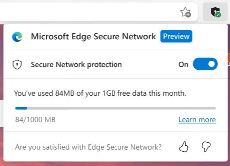 Microsoft is testing a native VPN for Edge, powered by Cloudflare