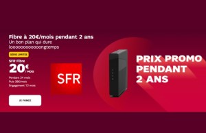 SFR fibre 20 euros Avril 2022