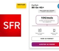 SFR forfait 80 Go 10 euros