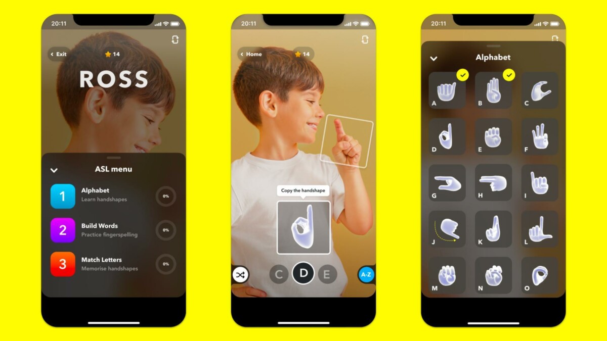 Snapchat: a new AR filter to help you learn sign language