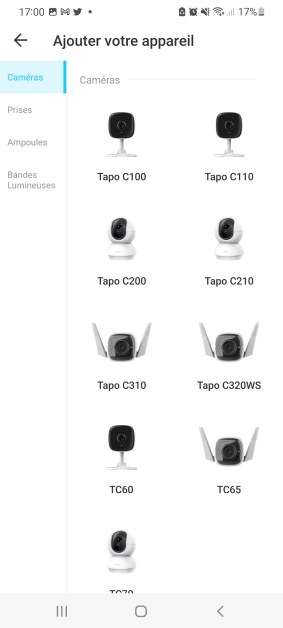 Sélectionnez votre modèle dans la liste proposée // Source : Yazid Amer - Frandroid