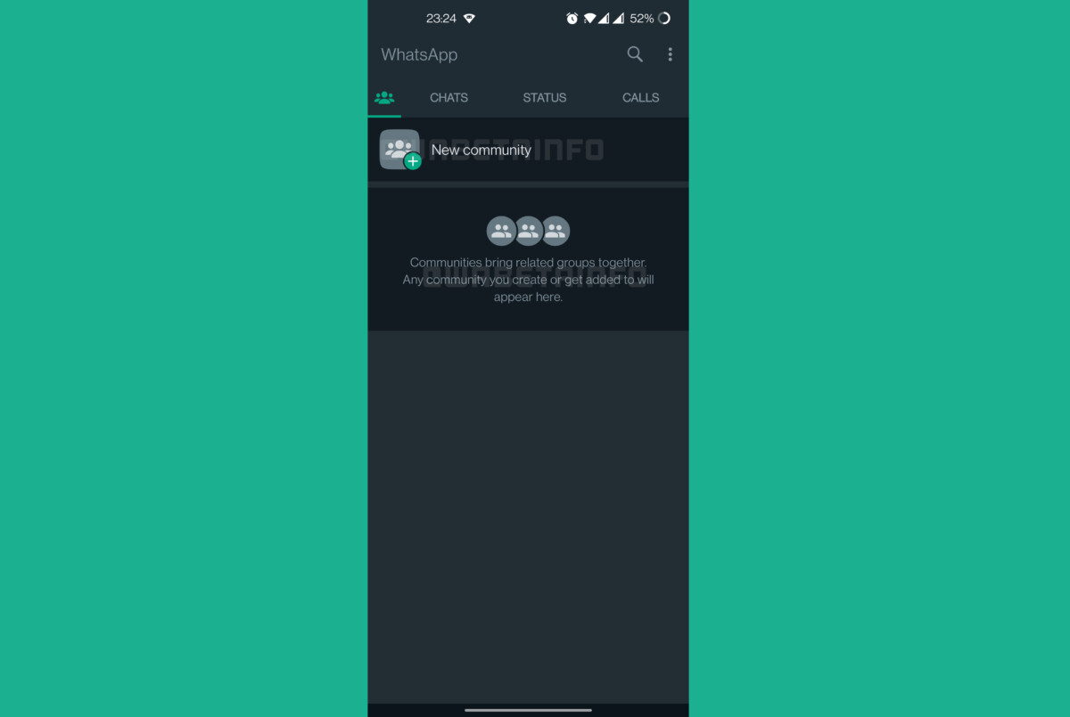 L'onglet Communautés sur WhatsApp