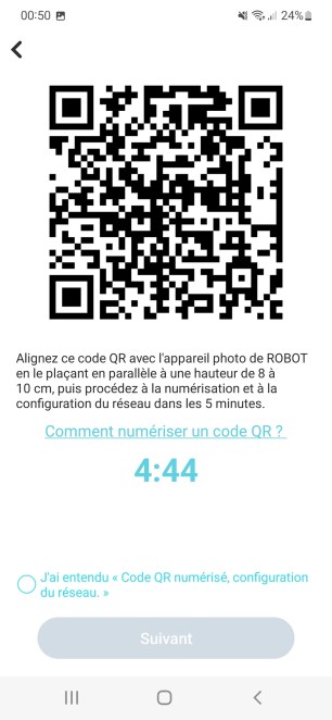 L'app génère alors un QRcode // Source : Yazid Amer - Frandroid