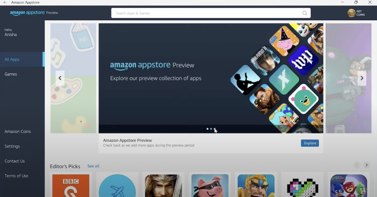 Amazon appstore windows 11 microsoft store