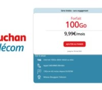 Auchan télécom 100 Go Mai 2022