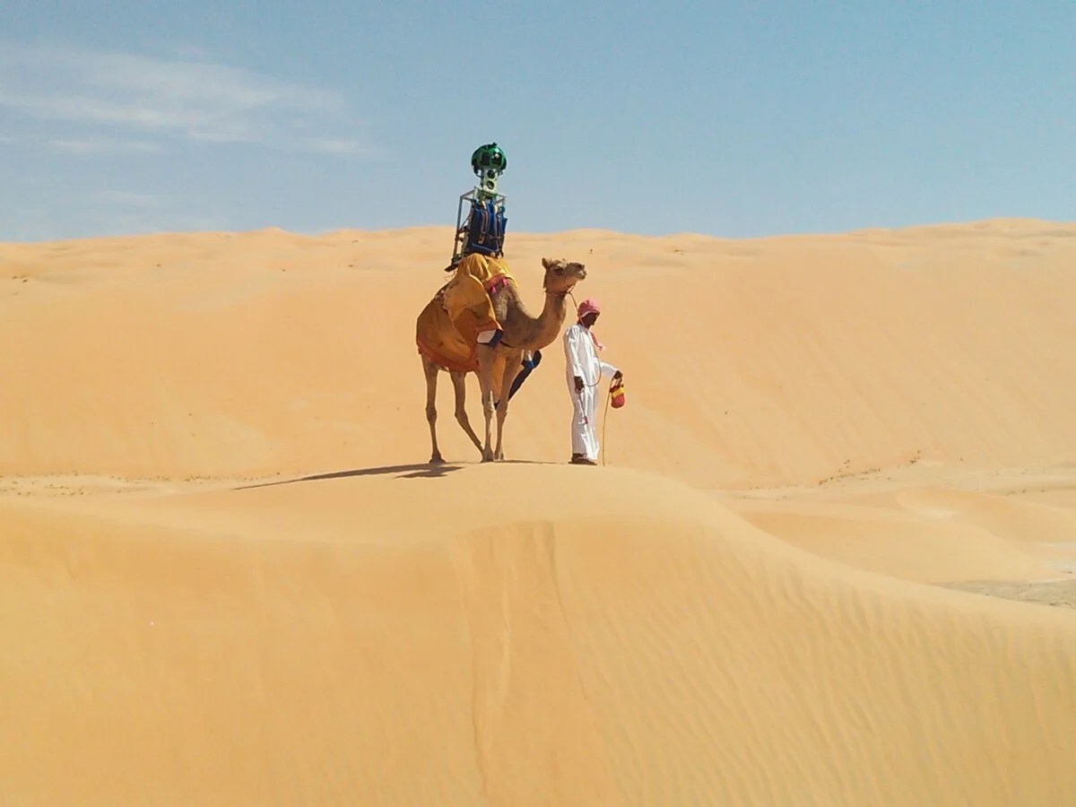 Google Street View caméra sur dromadaire