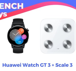 La Huawei Watch GT 3 est à un bon prix pendant les French Days, avec une balance connectée offerte