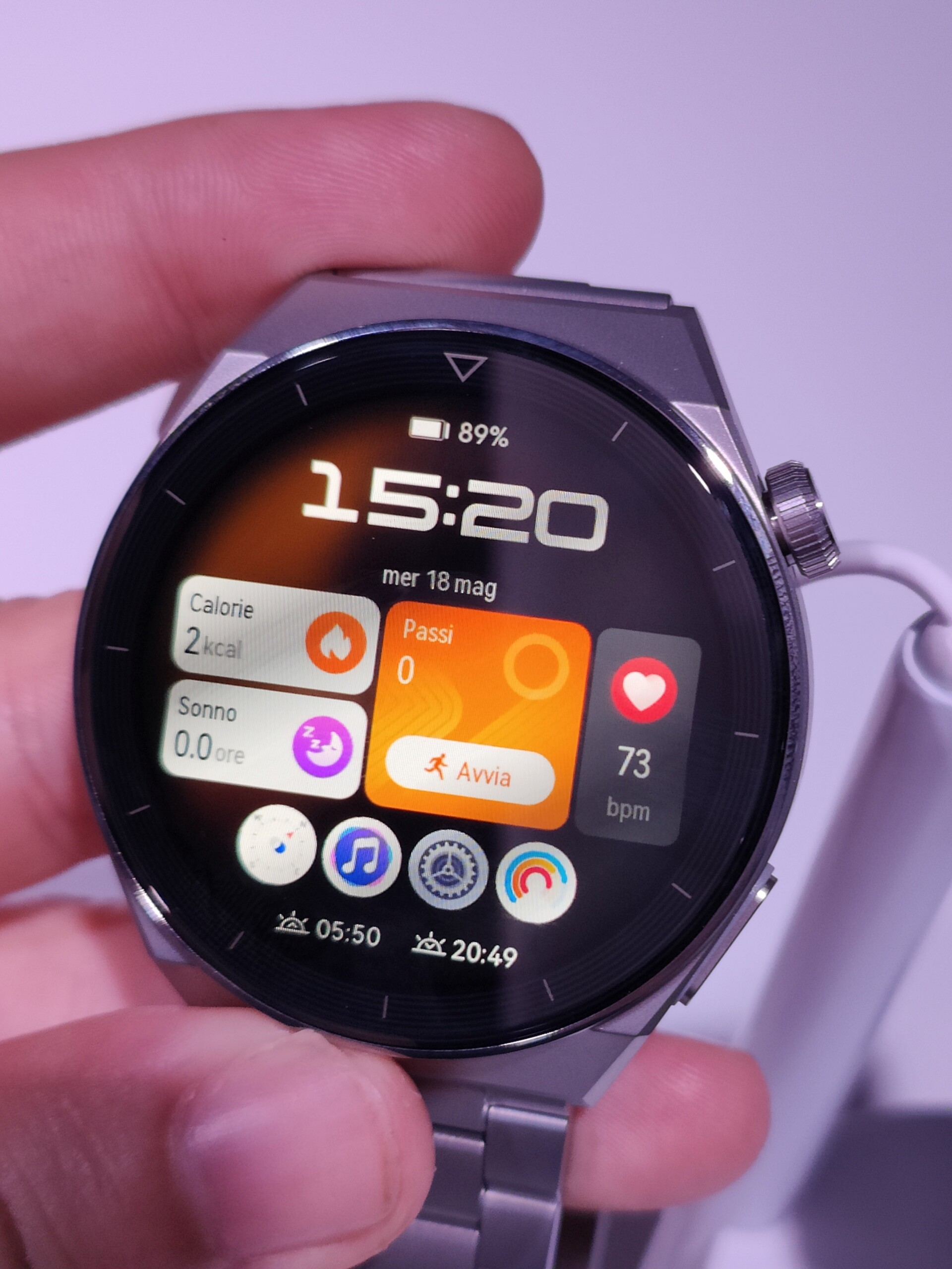 La Huawei Watch GT 3 Pro en titane. // Source : Frandroid