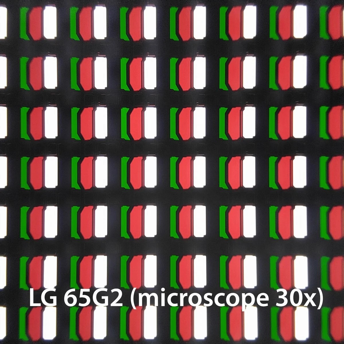 La dalle du G2 au microscope 30x.