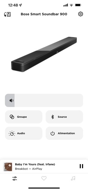 L'app Bose Music est bien pensée